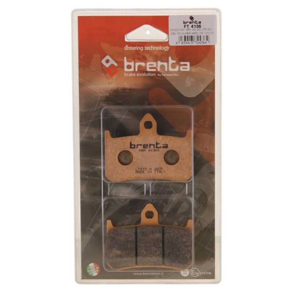 Bremsbeläge Brenta 4136 Sintermetall vorne für Honda CB 900 1000 / CBR 900 / CB-X4 1300 / NSR 250 / NT 650 / VFR 750