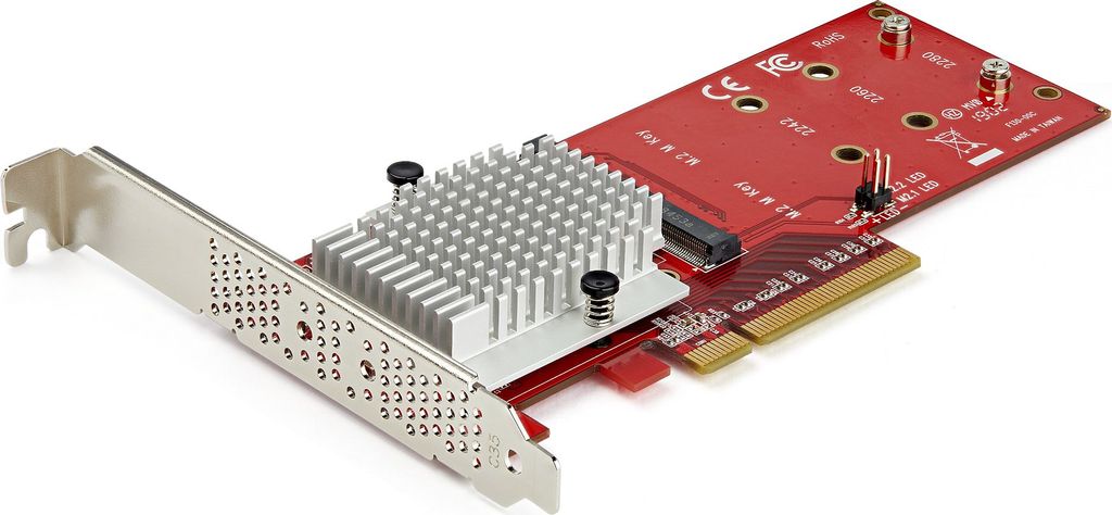 StarTech.com x8 Dual M.2 PCIe NVMe SSD-Adapter - PCIe 3.0 - Obrázek produktu 