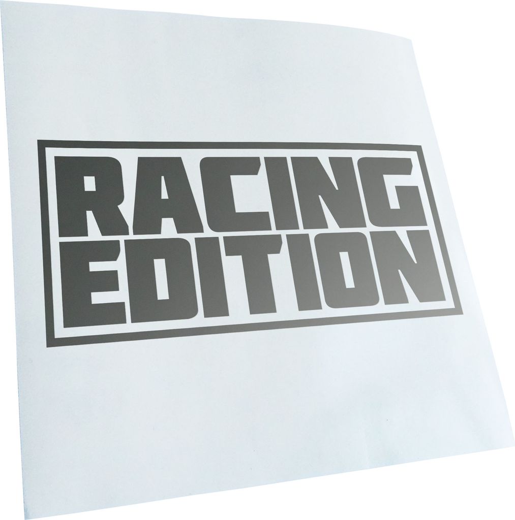 Kiwistar - Autoaufkleber - Racing Edition V2 - Silber - 50x23cm - Aufkleber für Auto, Laptop, Fahrrad, LKW, Motorrad mehrfarbig JDM Decal Racing