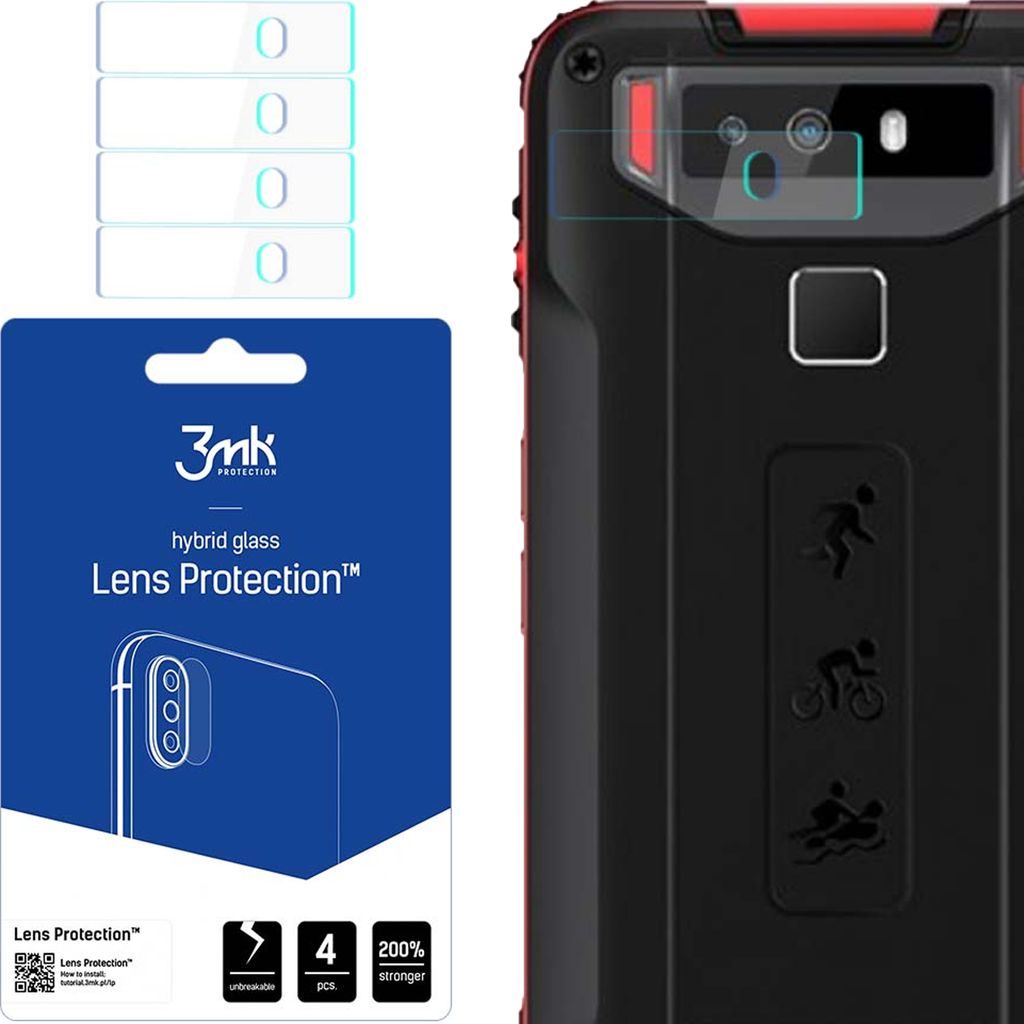 3mk Hybridglas Lens Protection für Cubot Quest Kamera Objektiv Kameralinse 0,16mm 6H (4 Stück)
