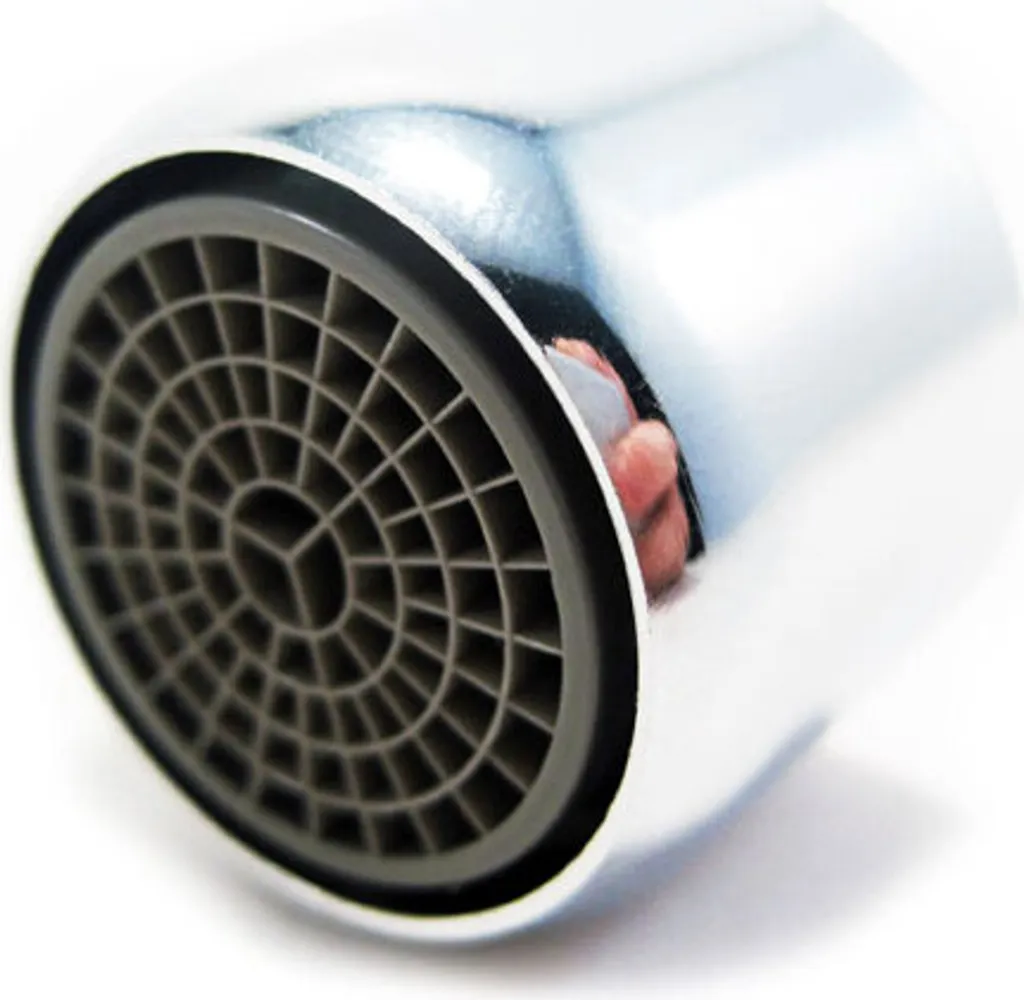 Aeratore per rubinetto da cucina a risparmio idrico IG 22 mm in ottone cromato