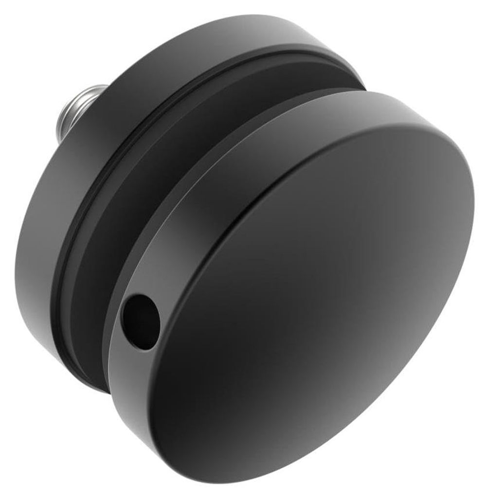 Punkthalter 50mm Glas 8-17.52mm RAL9005 schwarz Edelstahl Produktbild 