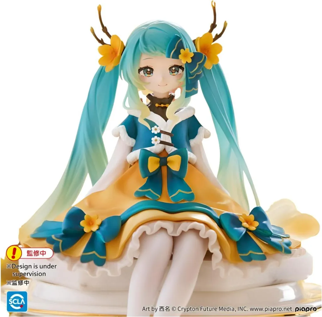 Statuette décorative Hatsune Miku 14 cm pour bureau et manga