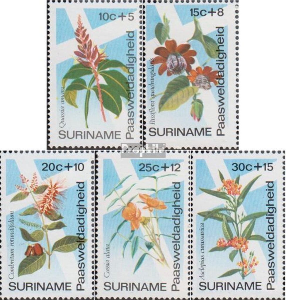 Briefmarken Suriname 1974 Mi 666-670 (kompl.Ausg.) postfrisch Ostern 1974