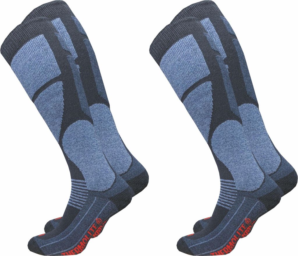 Gawilo THERMOLITE Skisocken Herren (2 Paar), Blau / 39 - 42
