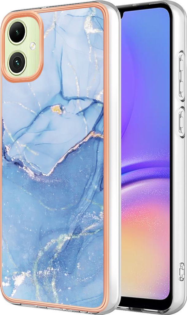 Hülle für Samsung Galaxy A05 Muster TPU Silikon Stoßdämpfer Bumper Schutzhülle Hellblau