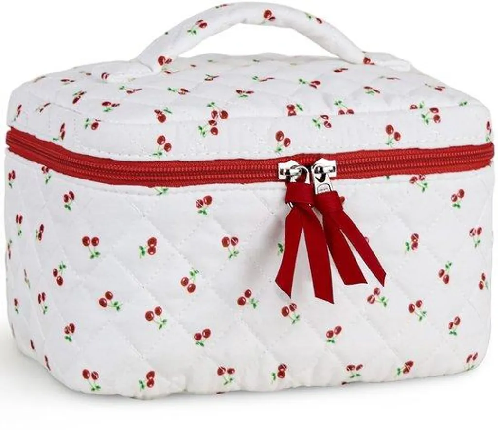 Sac voyage coton rouge matelassé léger fini les bagages encombrants