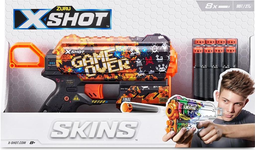 XSHOT Skins - Flux Game over, Dartblaster