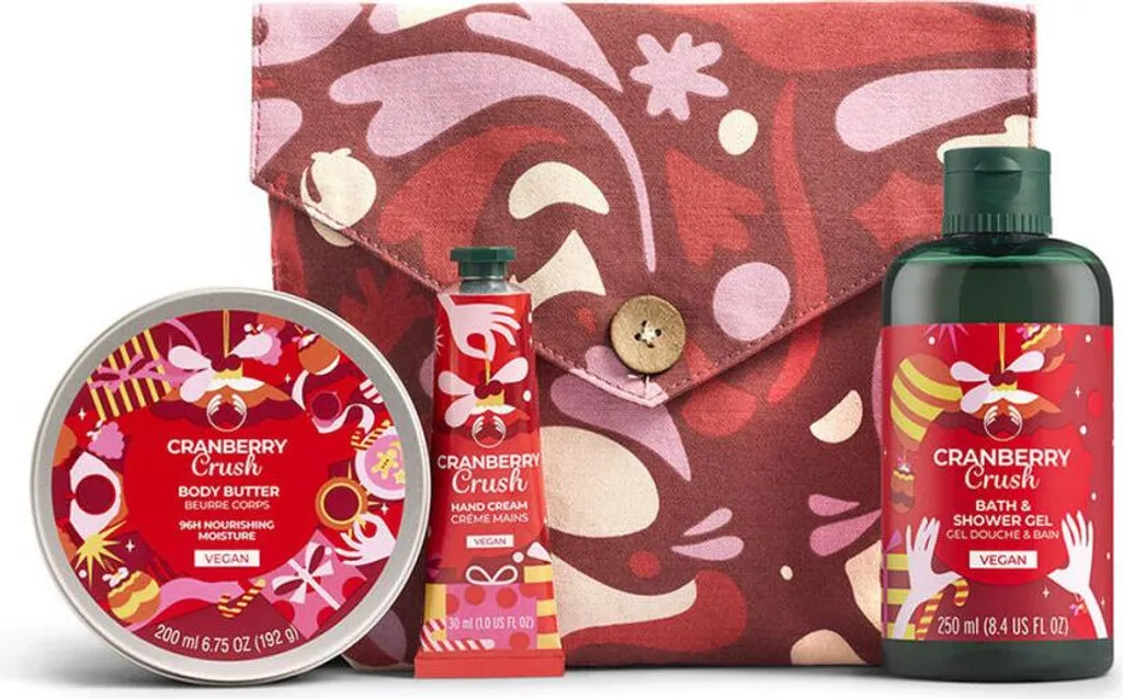 ESSENTIALS CRANBERRY ETUI 4 Pezzi - Porta Trucchi e Accessori Glam