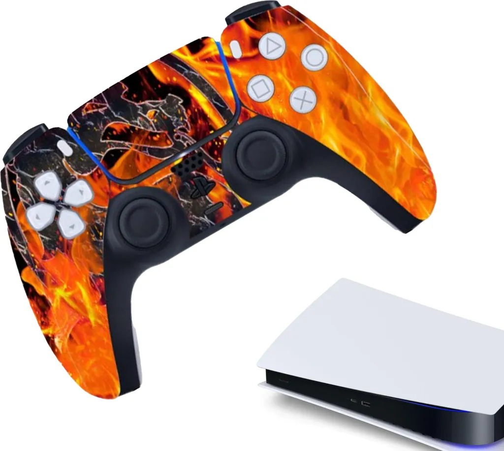 Adesivo PS5 Controller Skin Fire Edition - Accessori Gaming Protezione