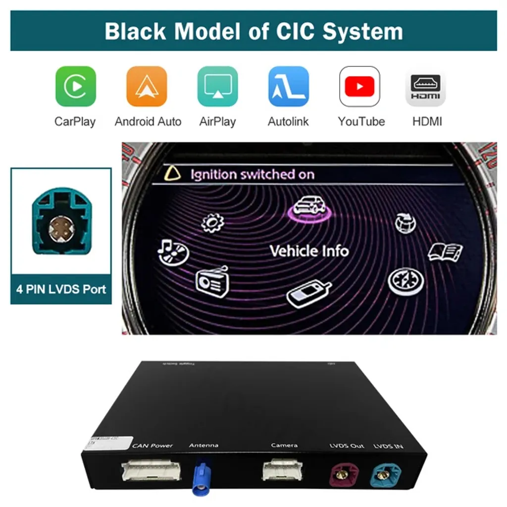Convertir BMW CIC en CarPlay sans fil, Solution Android Auto Sans Câble