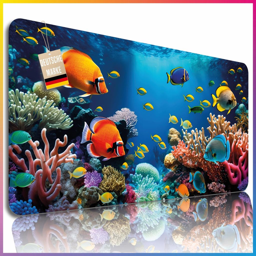 Schreibtischunterlage: Aquarium; Größe: 70 x 40 cm Produktbild 