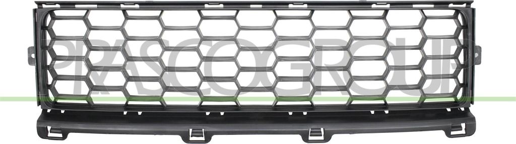 PRASCO Lüftungsgitter Grill Stoßfänger für JEEP Renegade SUV (BU, B1) Schwarz