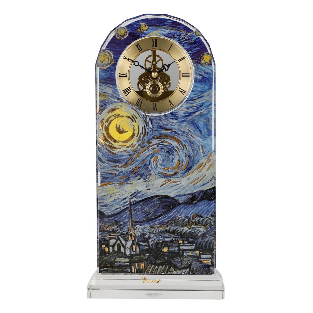 Goebel Van Gogh "Sternennacht" (Tischuhr, Glas)