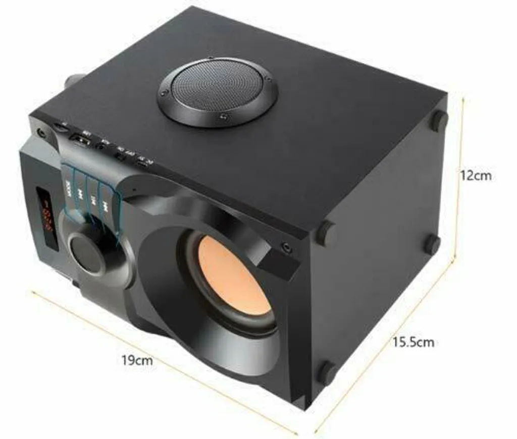 Enceinte Bluetooth sans Fil avec Subwoofer pour Intérieur et Extérieur