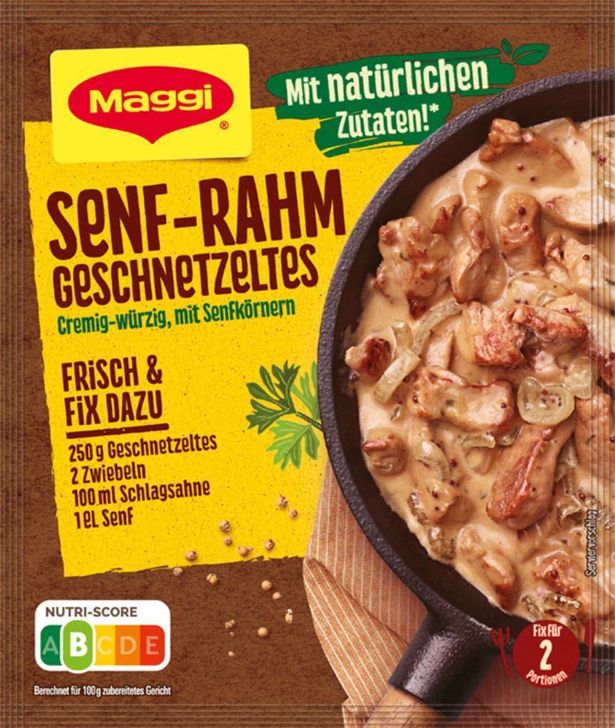 Maggi Fix pour Emincé à la crème à la moutarde crémeux et Image du produit 