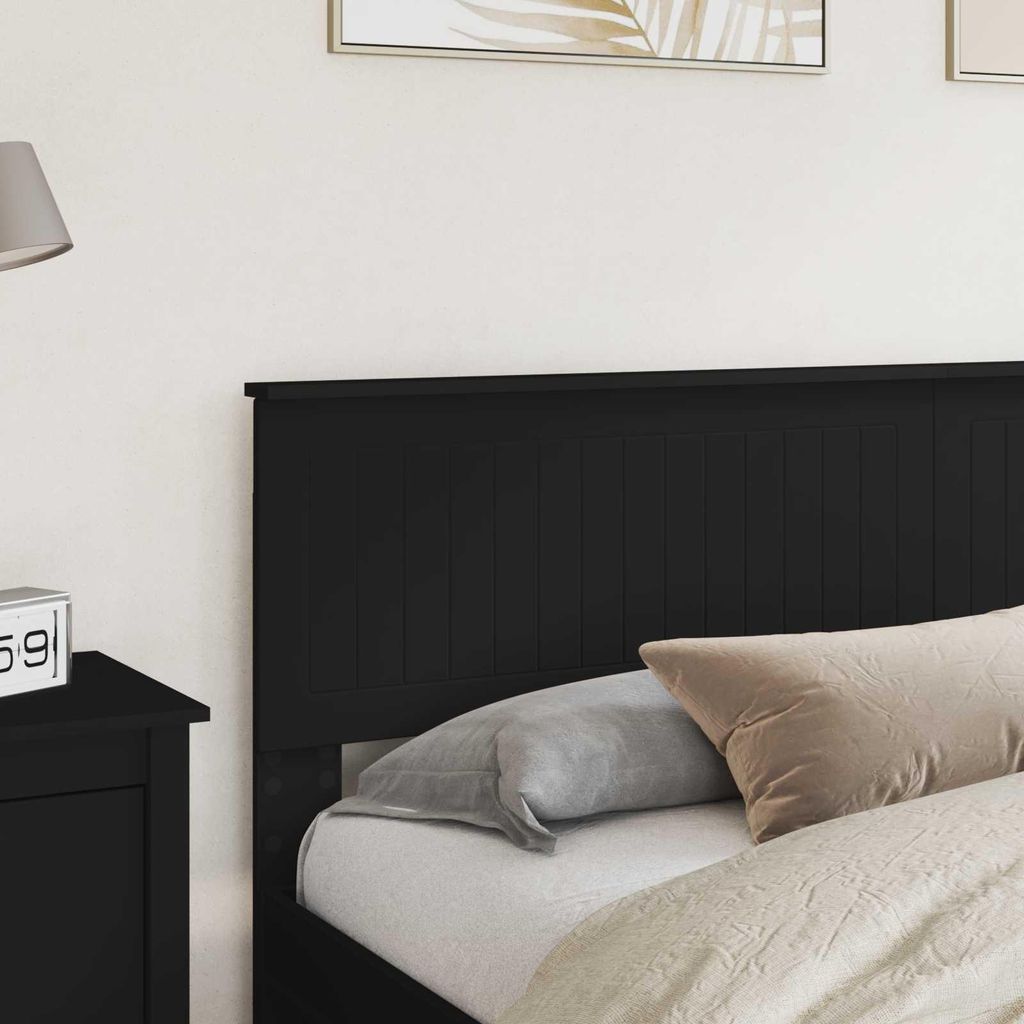 "2026 Aktion"Bettkopfteil Moderner design - Kopfteil fürs Bett - mit Kopfteil Schwarz Eichen-Optik 180 cm Holzwerkstoff DEMöbel 9079404