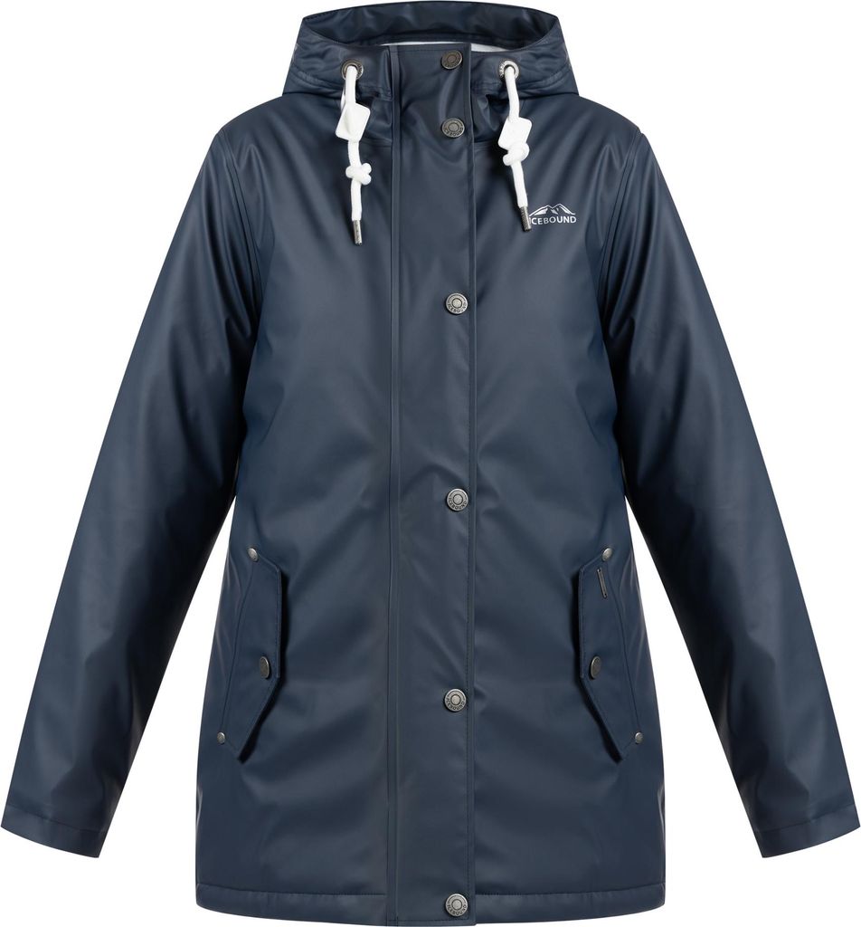 ICEBOUND damen wattierte regenjacke - marine, XXL