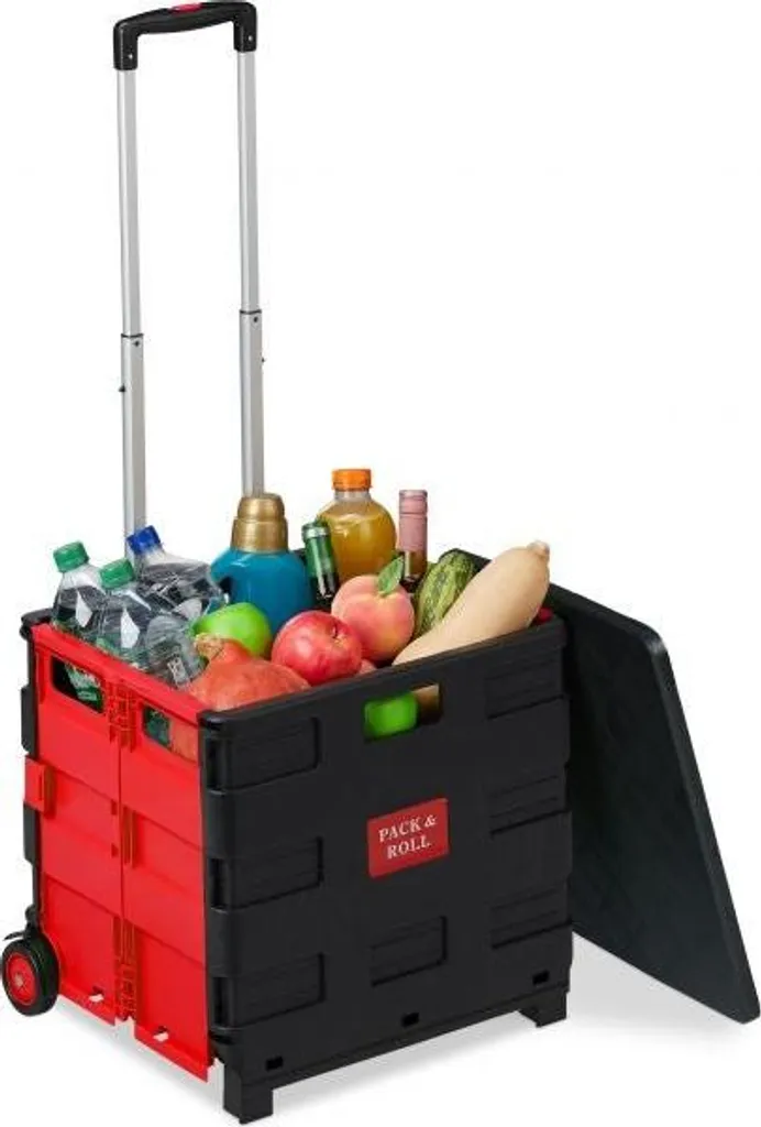 Caddie pliant pour transporter vos courses sans effort dans les escaliers