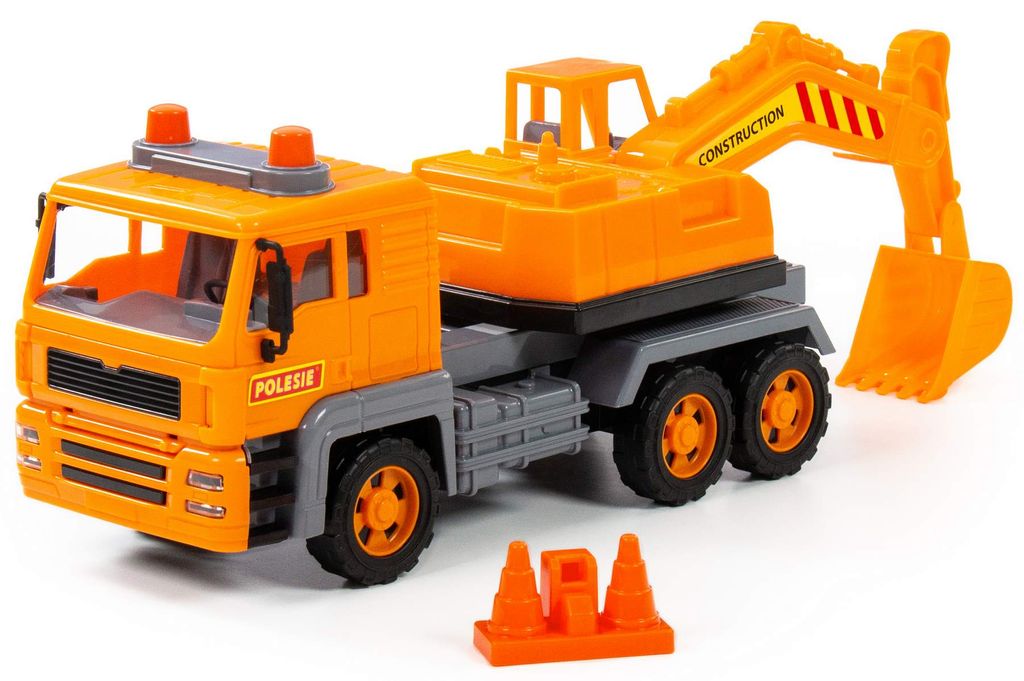 Schaufelbagger LKW Kinder Spielzeug SPECIAL Schwungrad Fahrzeug mit Zubehör