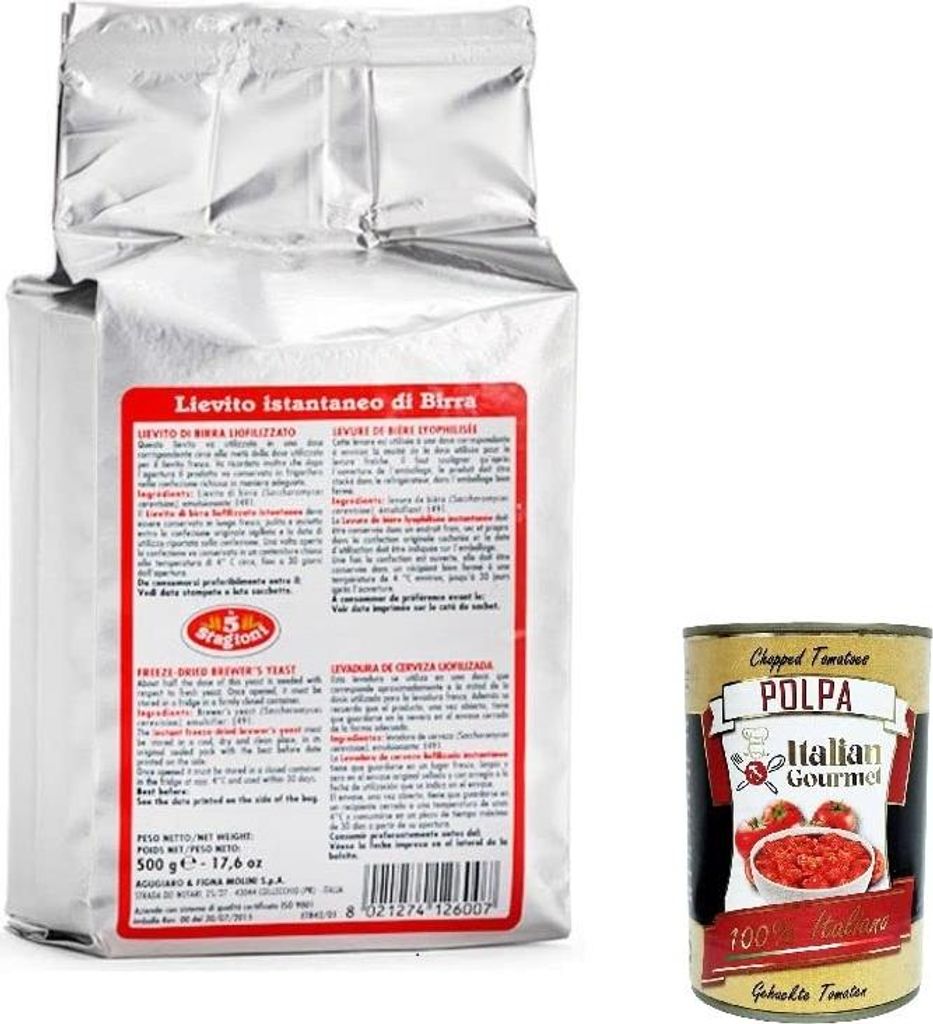 6x Lievito Secco 5 Stagioni 100% Italienisch Trockenhefe Produktbild 