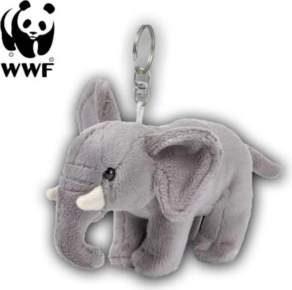 Pendentif Éléphant WWF pour Sac d'Enfant ou Trousseau de Clés 10cm