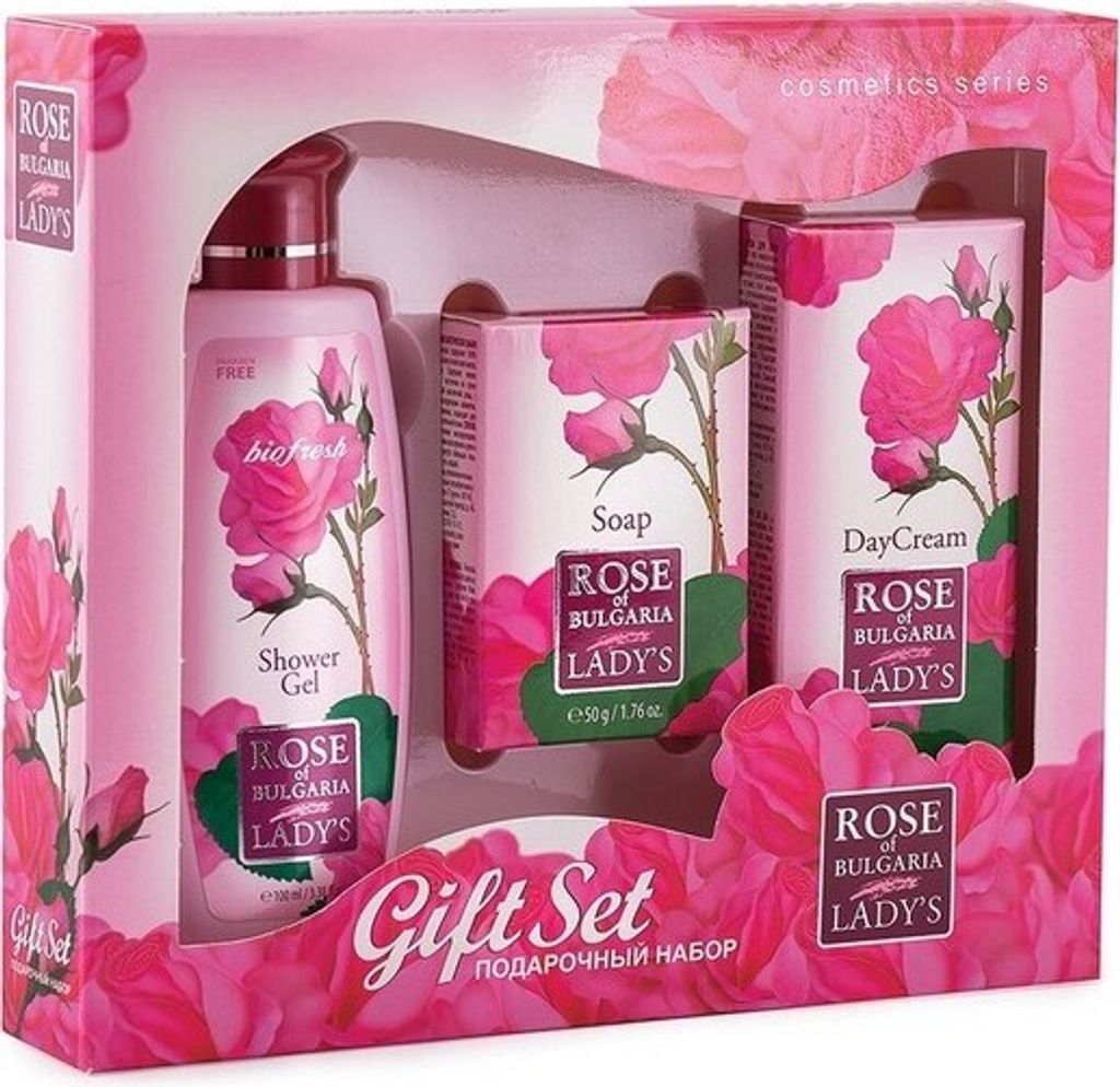 Biofresh Rose of Bulgaria Duschgel 100ml + Tagescreme 30ml + Seife 50g Geschenkset
