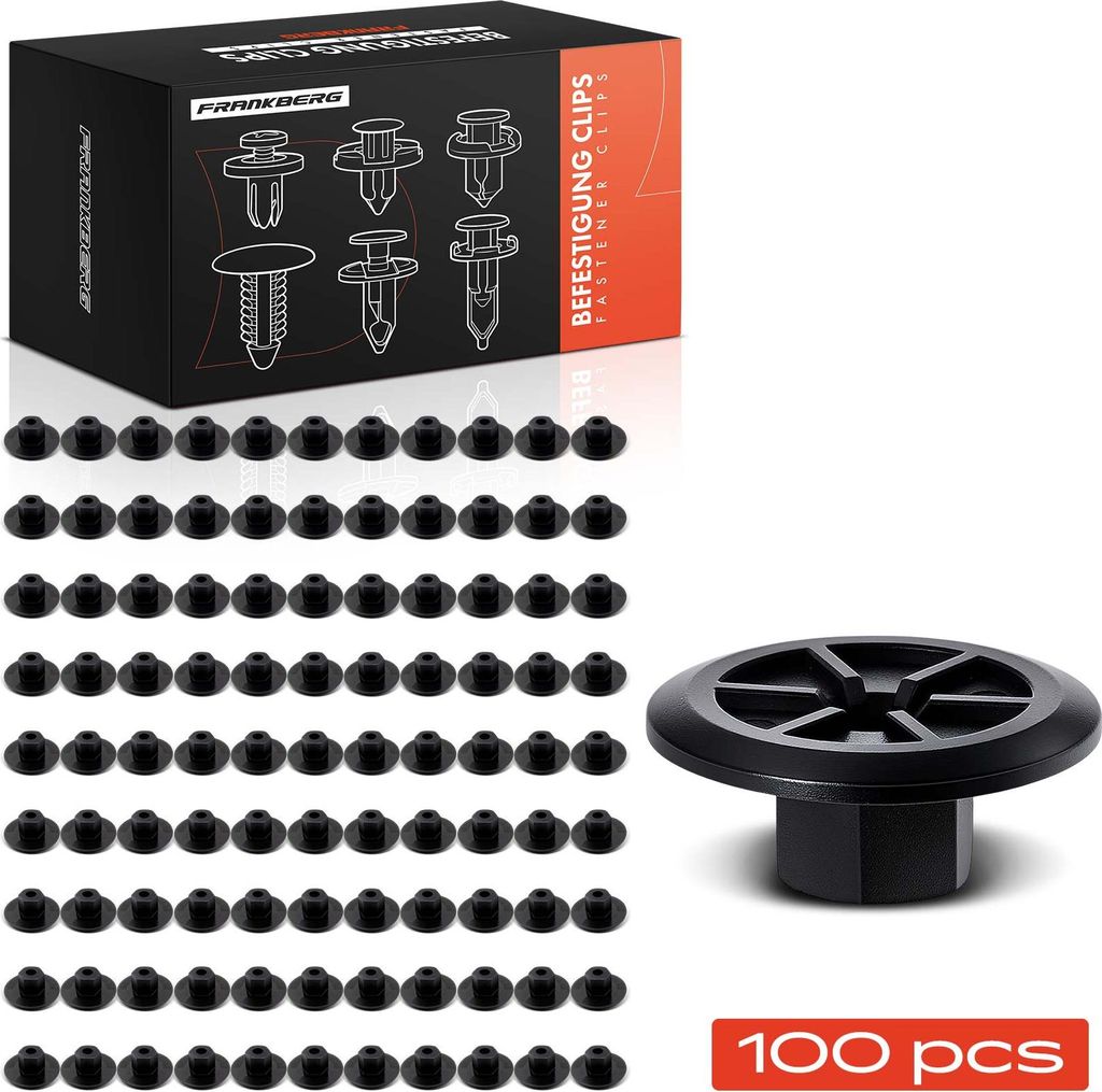 Frankberg 100x Befestigungsclips Verkleidung Motorhaube für BMW E90 E91 E81 E87 E34 E65 E31 E83 E85