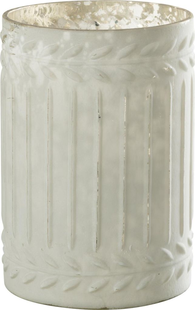 J-Line J-Line Kerzenhalter Ezy - Glas - Weiß - Large