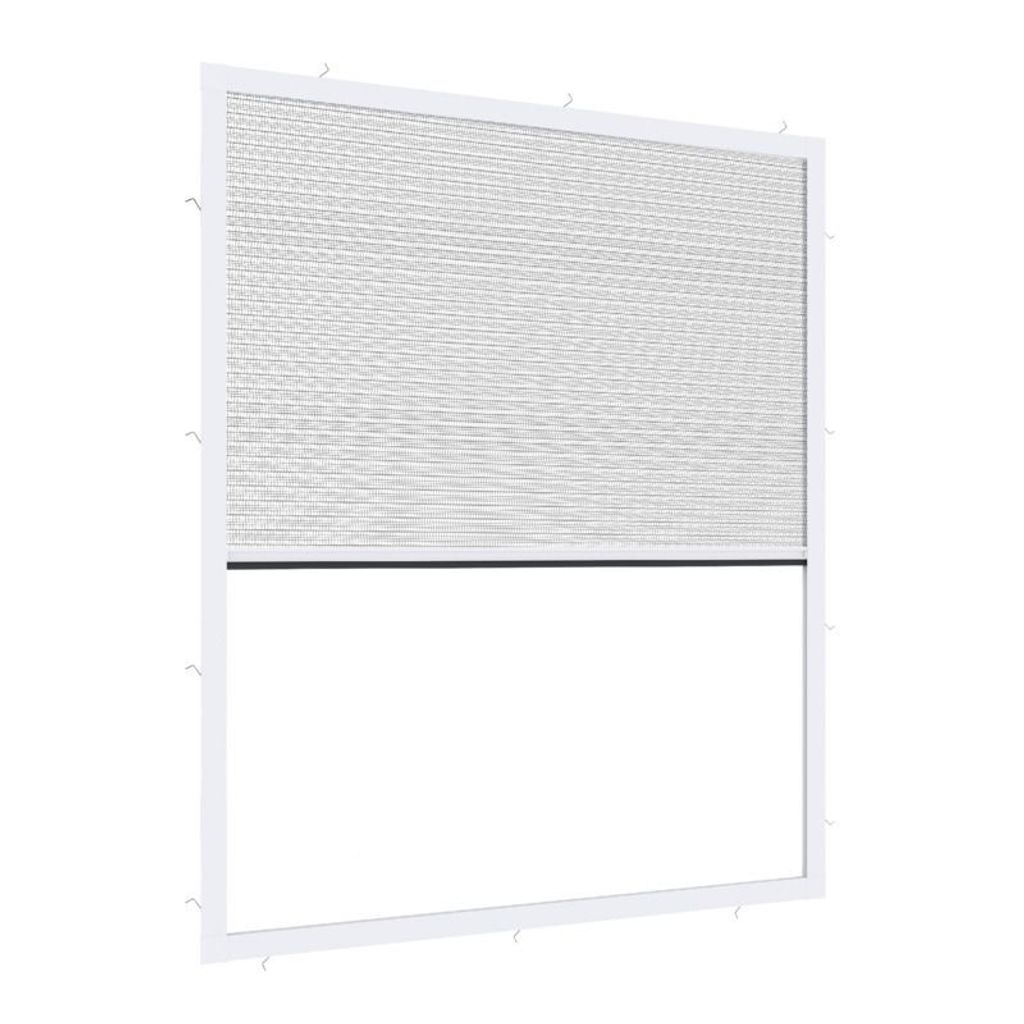 Primaster Fliegenschutz-Plissee 130 x 150 cm weiß/weiß Produktbild 