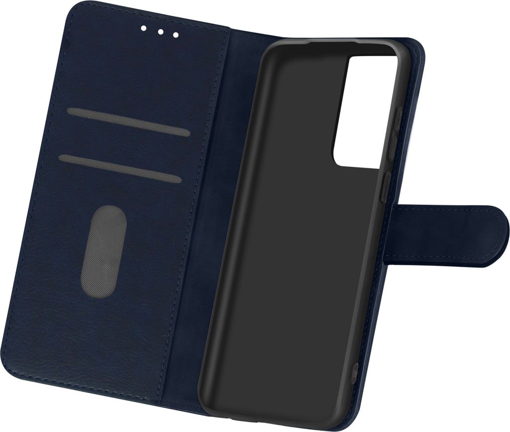 Etui Kunstleder mit Standfunktion für Samsung Galaxy S21 Ultra - Dunkelblau