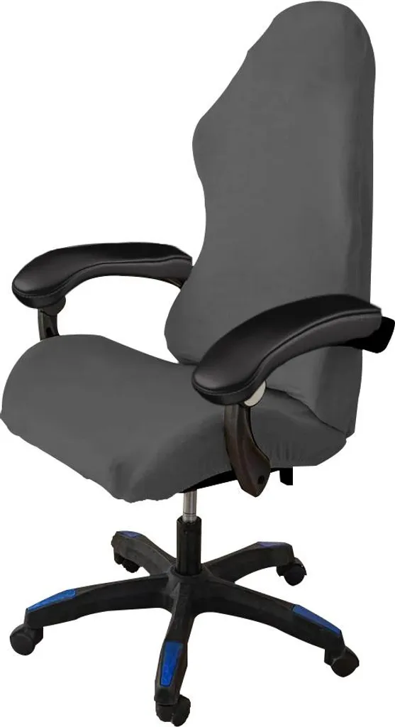 Copertura Sedia Gaming Velluto Grigio Scuro Elastica - Salva la tua Postazione