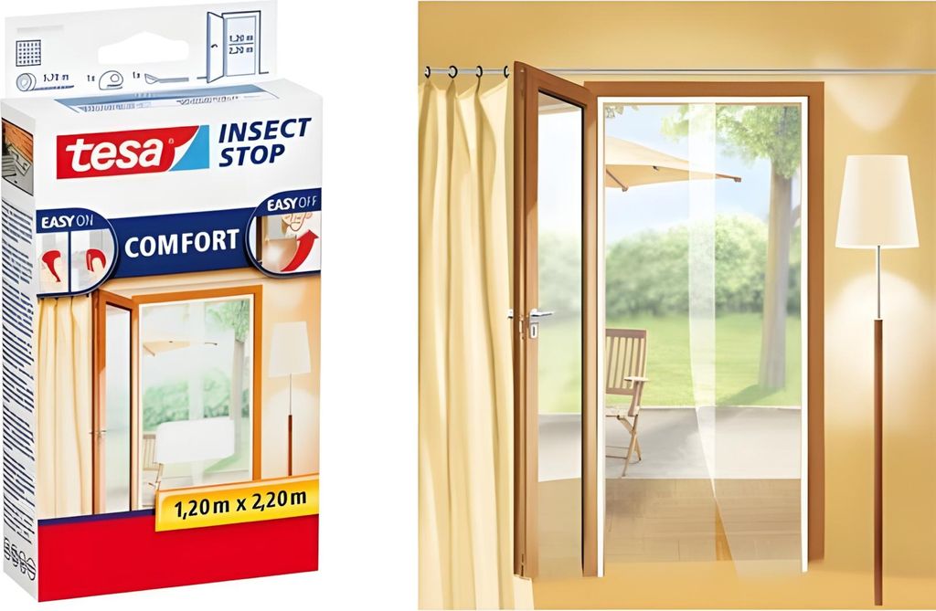 tesa COMFORT en Tren zanzariera, 2 x 0,65 m x 2,50 m cad Immagine del prodotto 
