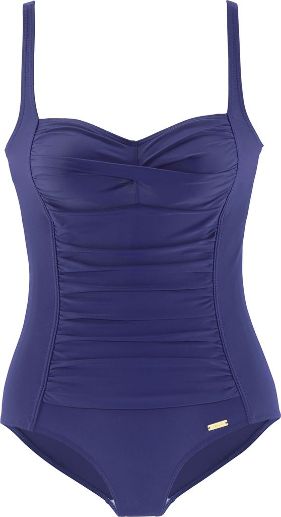 LASCANA Badeanzug blau Größe 42 Cup D