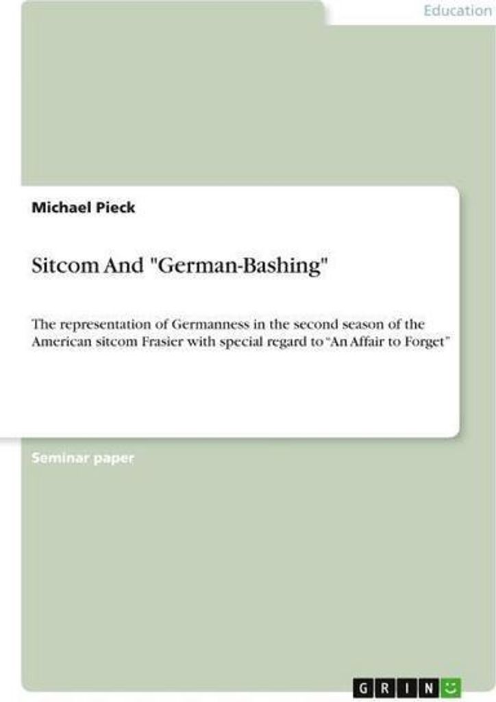 Sitcom And \German-Bashing\""