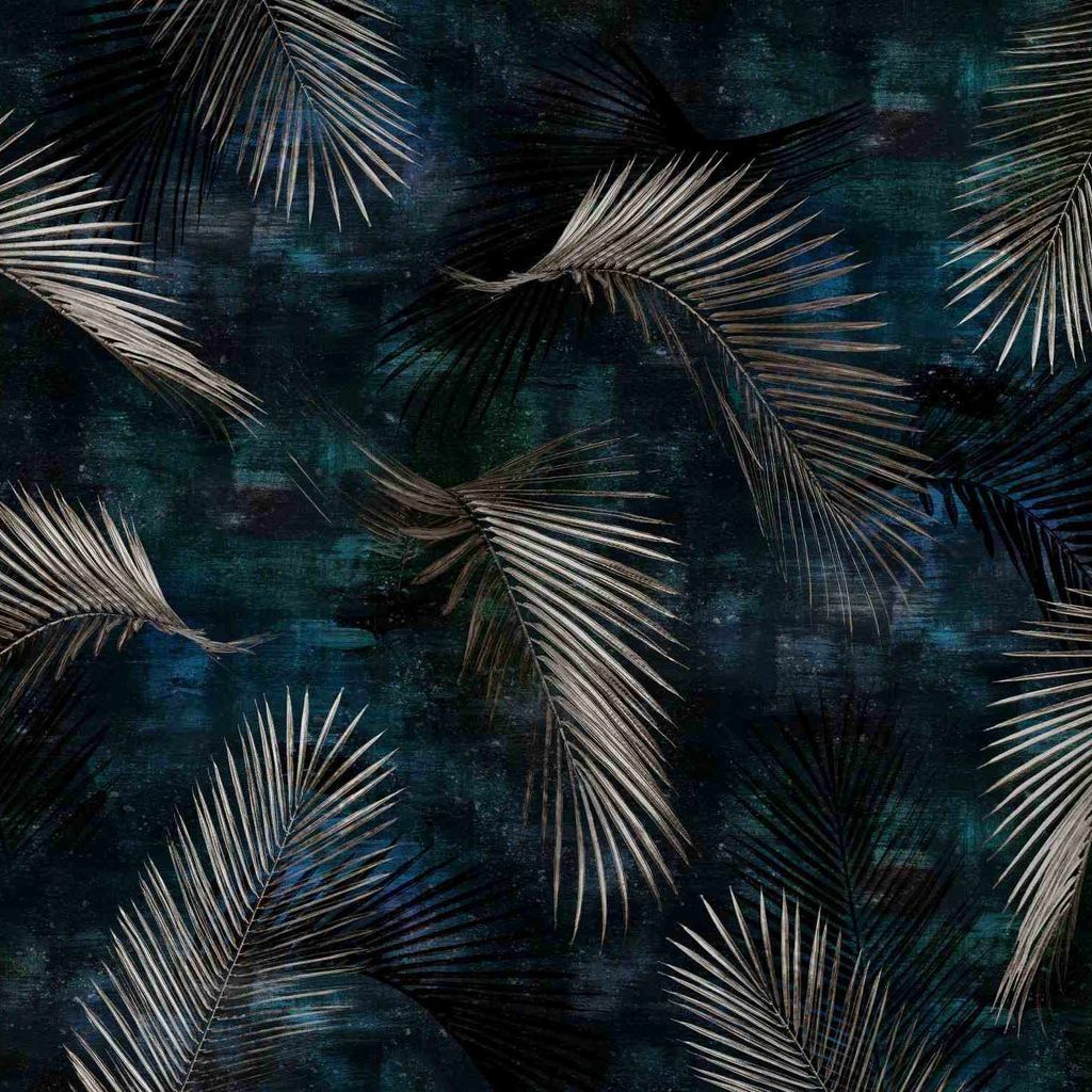 Fototapete 2243-20 Digitaldruck Bäume Blätter 4 x 2.7 m Erismann Art Edition Blau