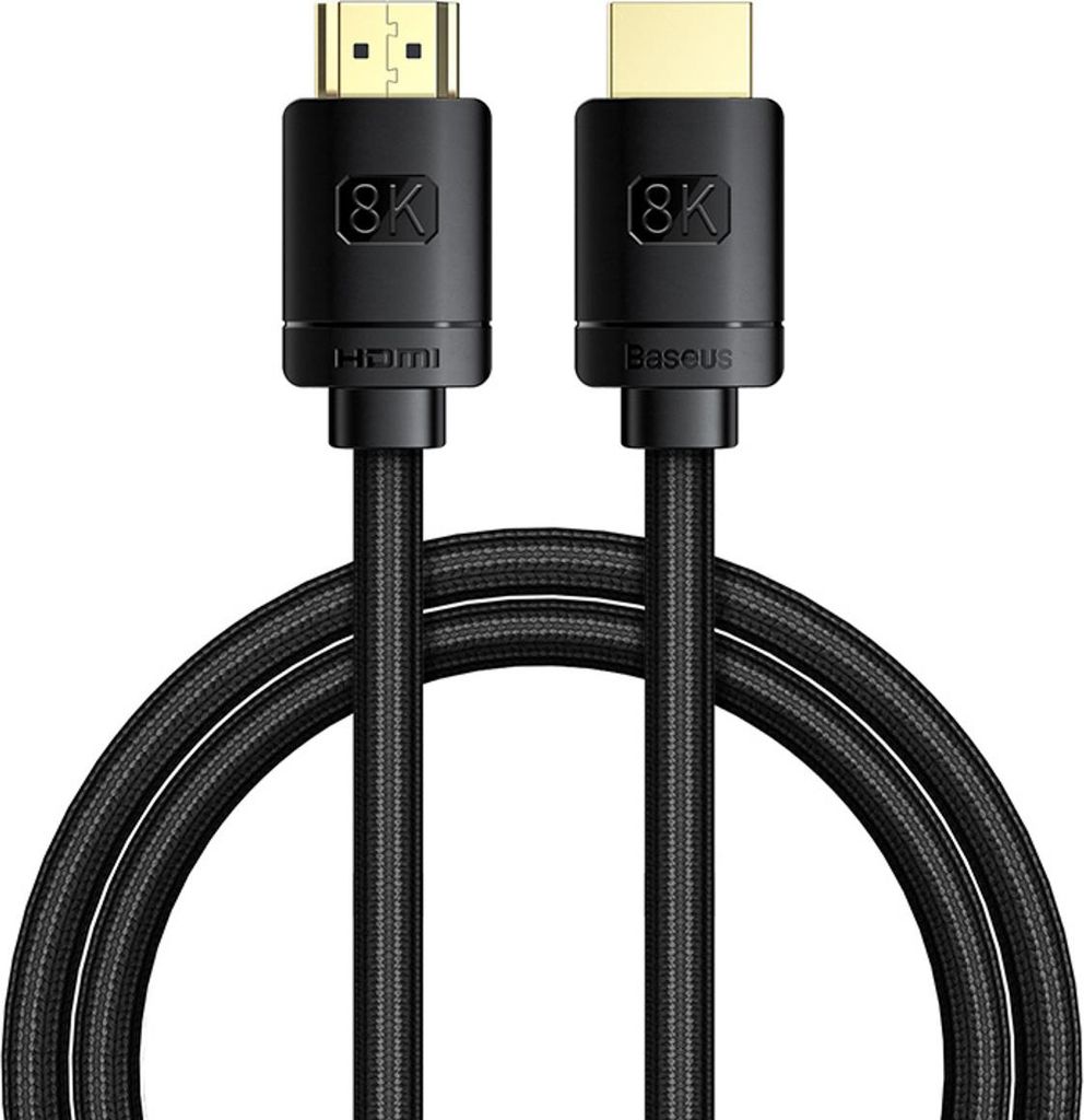 Baseus High Definition Series 8K HDMI Kabel - Schwarz 1m