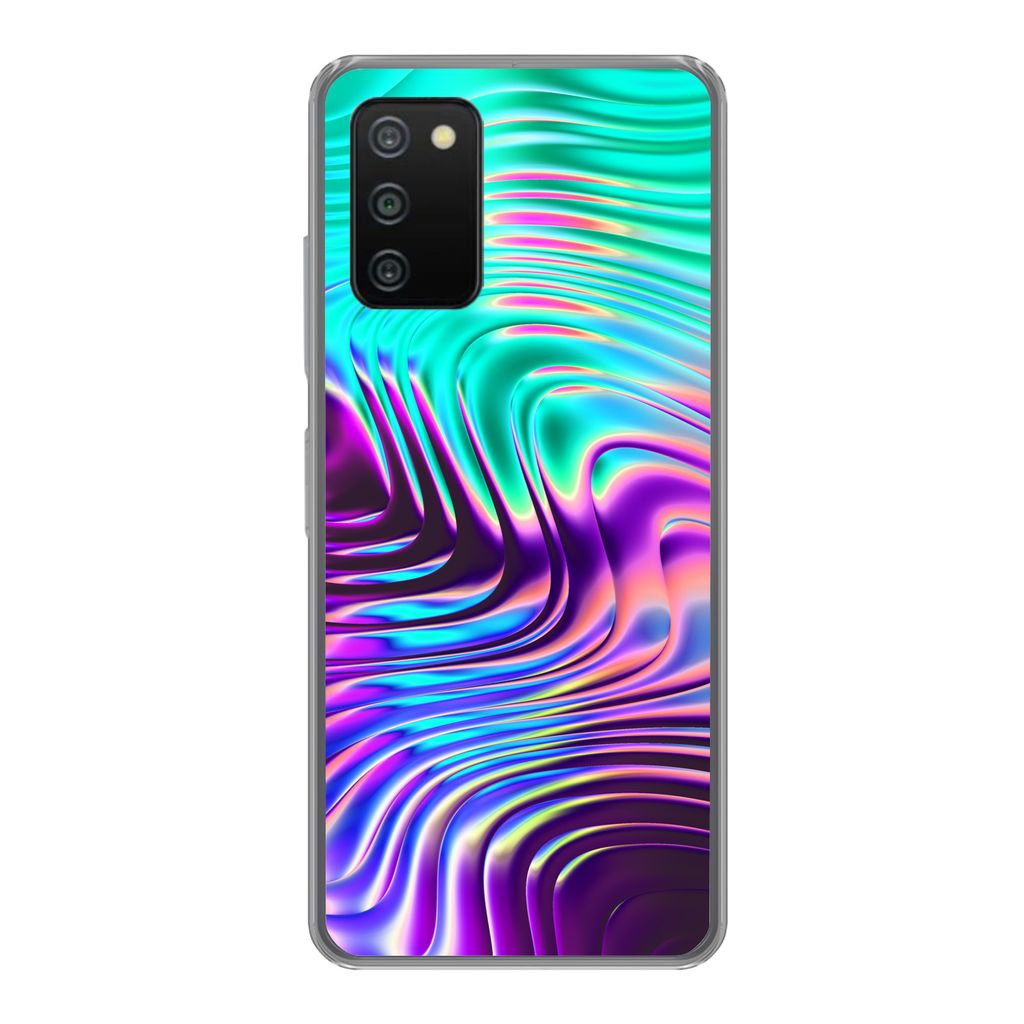 MuchoWow Handyhülle Schutzhülle Hülle für Samsung Galaxy A03s Kunst - Golf - Psychedelisch Silikon Softcase Handy Hülle - Schutz