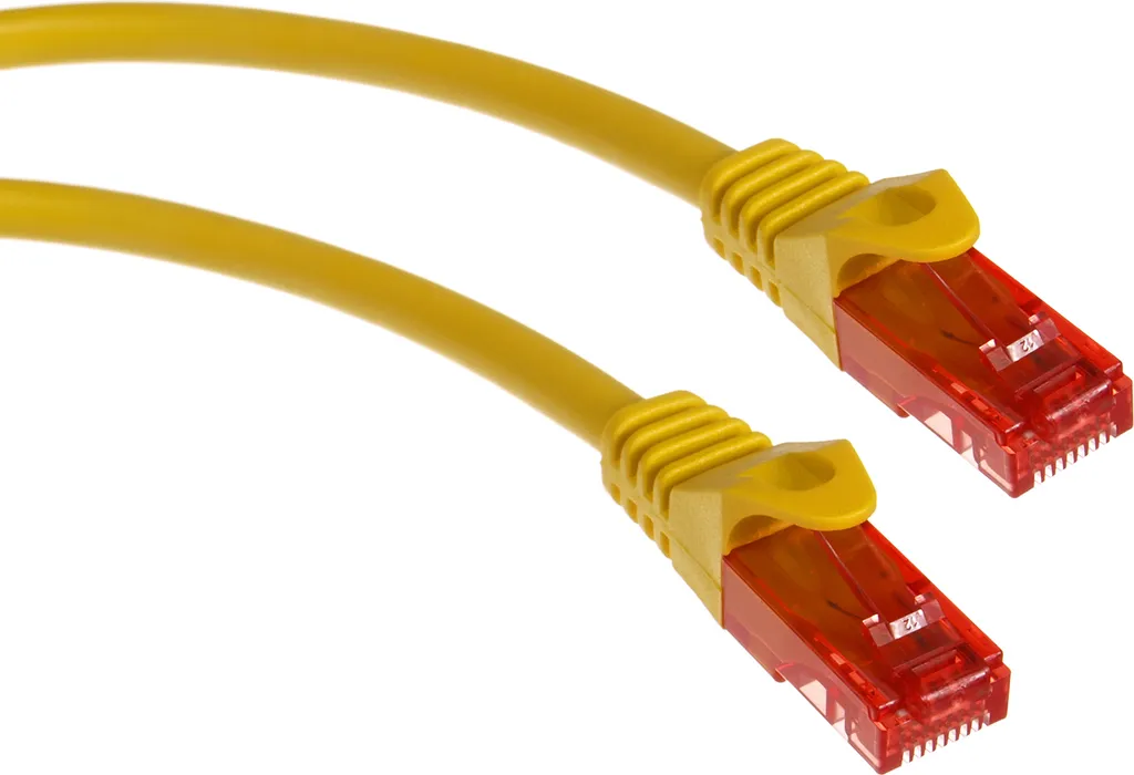 Cavo Net-LAN Cavo di rete PATCHCORD ETHERNET RJ45 UTP CAT6 0,5M Maclean MCTV-300 Y