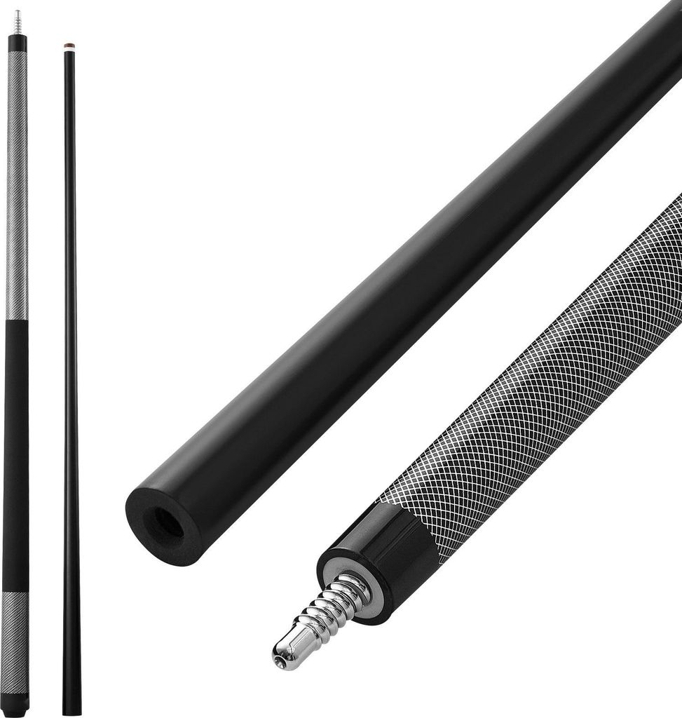 Billardqueue - Pool-Queue - 147,3 cm Länge - 595 g Gewicht - Fiberglas - Mehrschichtige Spitze - Für 9-Ball - 1 Stück