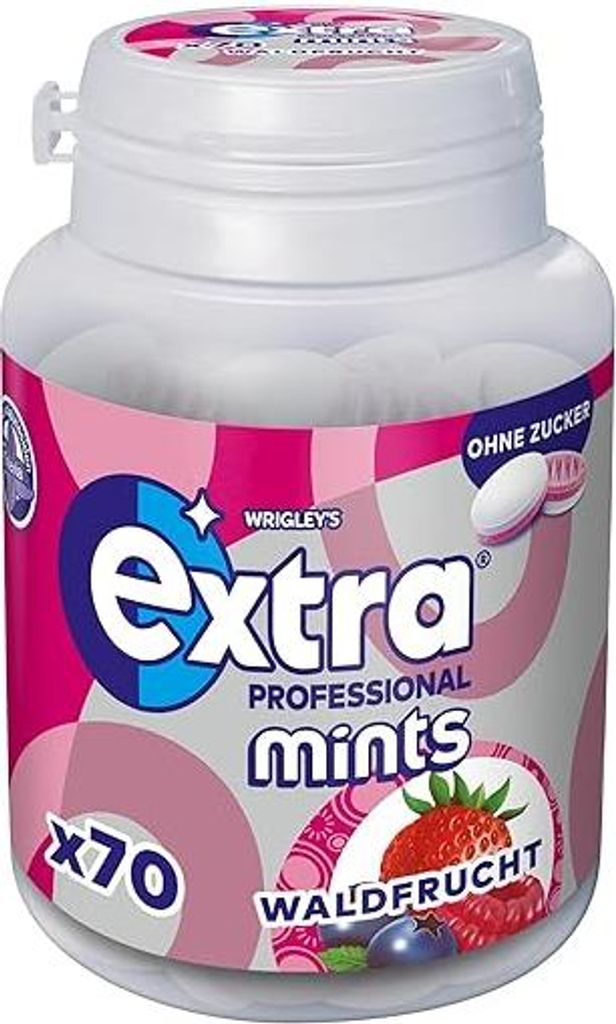 EXTRA PROFESSIONAL Mints Dose Waldfrucht 70 Dragees (1 Produktbild 