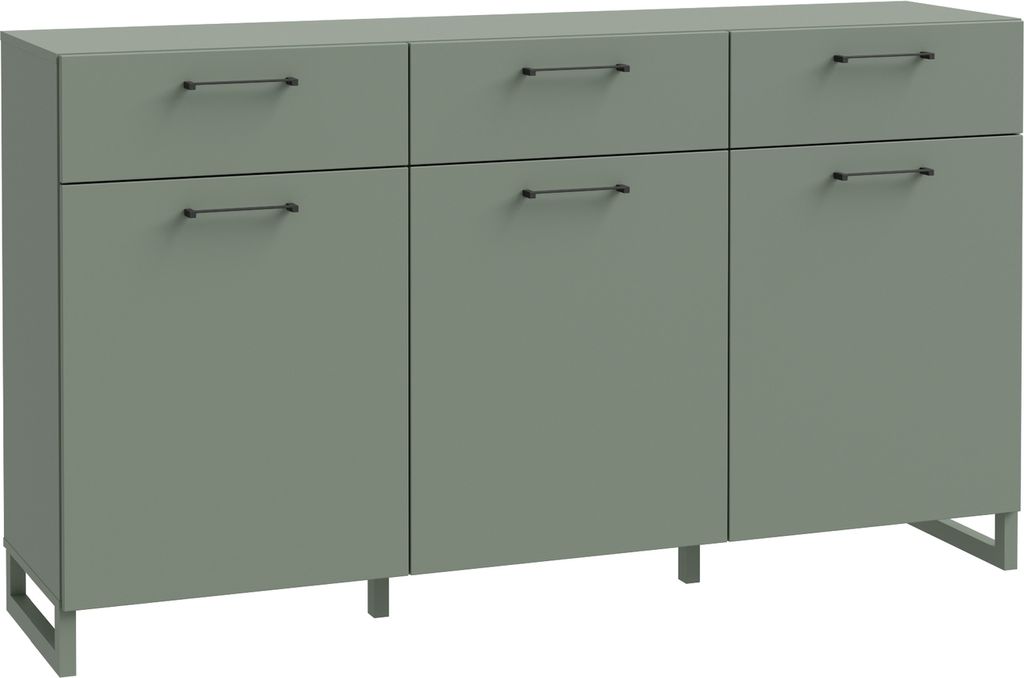 Sideboard >SILBA< in (Salbei grün), 3 Türen, 3 Produktbild 
