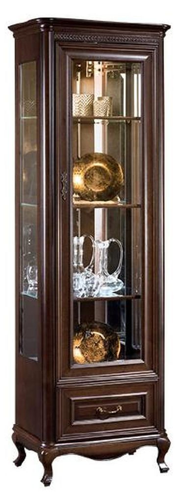 Klassische Vitrine Schrank Wohnzimmer Vitrinenschrank Vitrinen Neu VW1/2 Vitrine