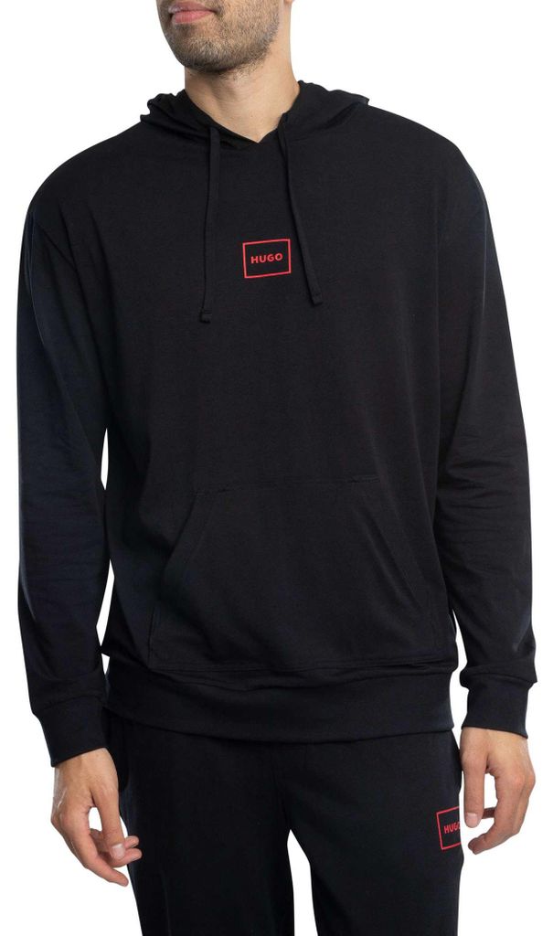 HUGO Laze Lounge Hoodie, Schwarz M