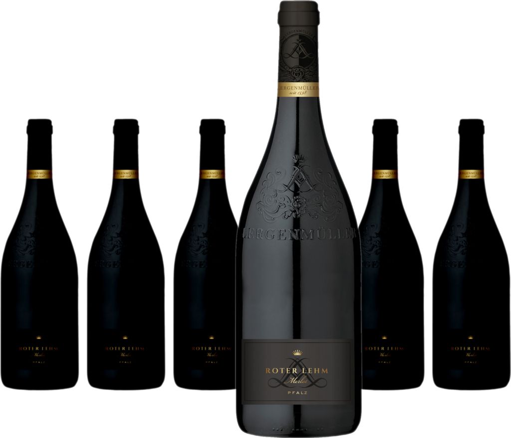 Sparpaket Lergenmüller Merlot Roter Lehm trocken (6 x 0,75 Produktbild 