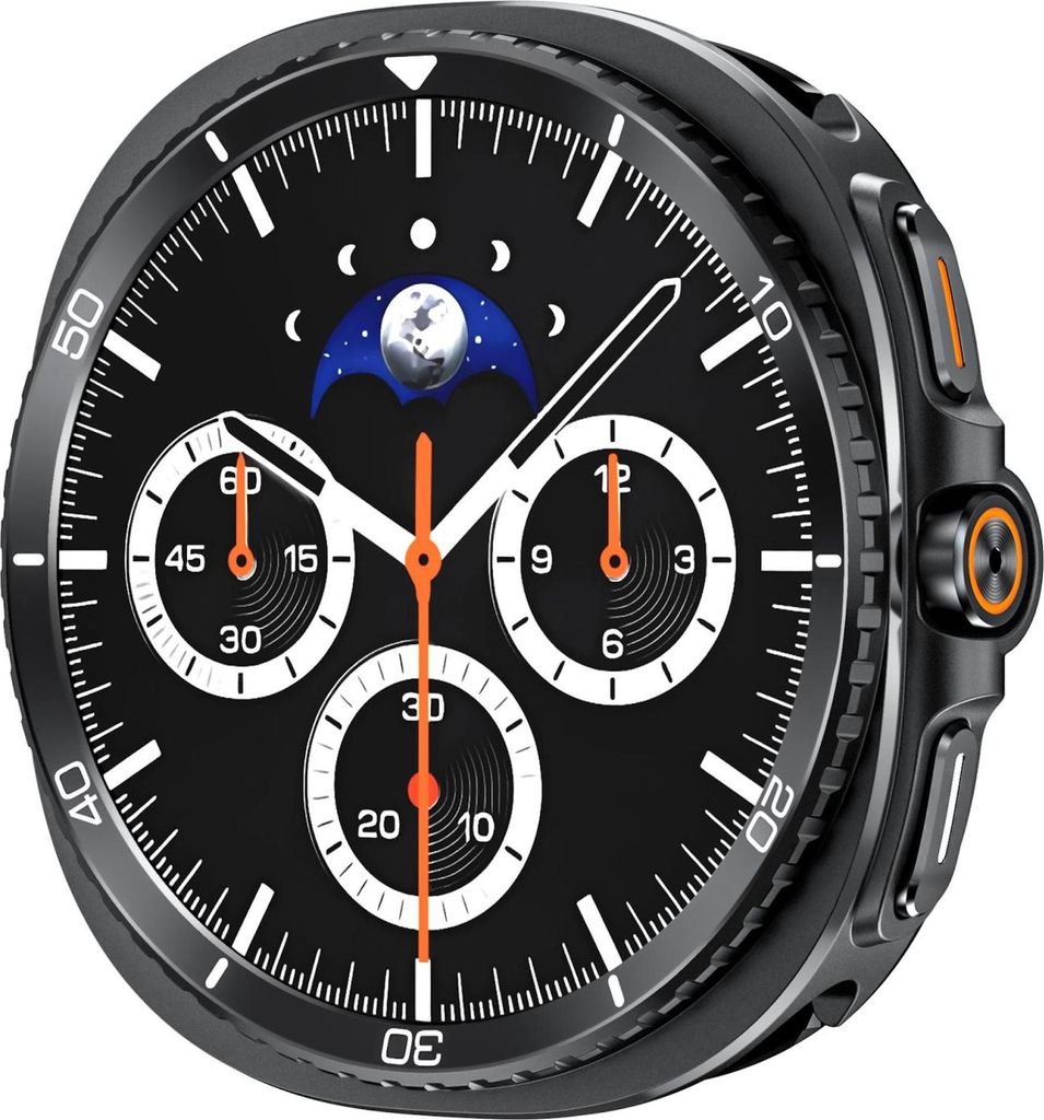 Metall Schutzhülle für Samsung Galaxy Watch 8 44mm Watch Classic Design Schwarz
