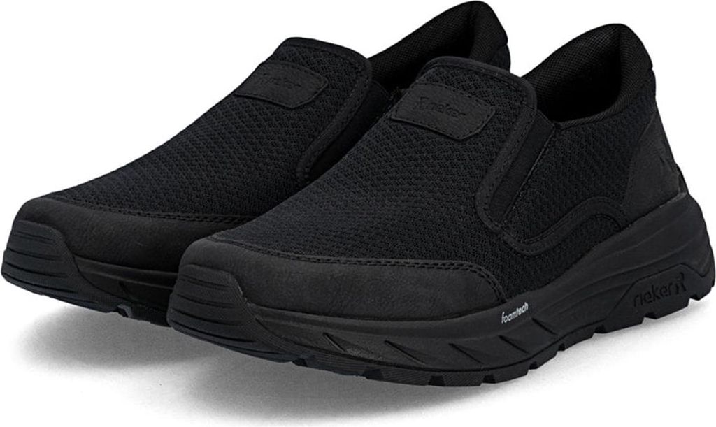 Rieker Herrenschuhe Sneaker Slipper Schwarz Freizeit, Schuhgröße:47 EU