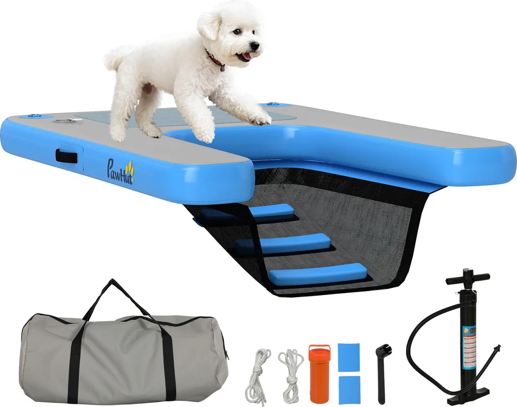 Rampe pour chien antidérapante 120x90 cm plateforme gonflable robuste