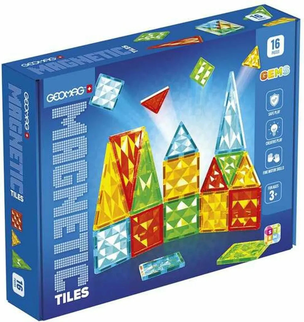 Geomag 16 Pièces : Apprendre la Géométrie en s'amusant dès 3 Ans
