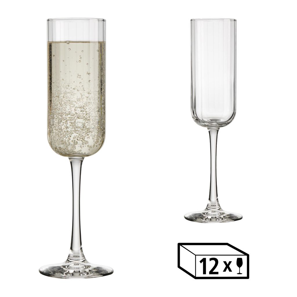 LIBBEY 70112 Sektglas "LINEAR" , 222 ml, 12er Set